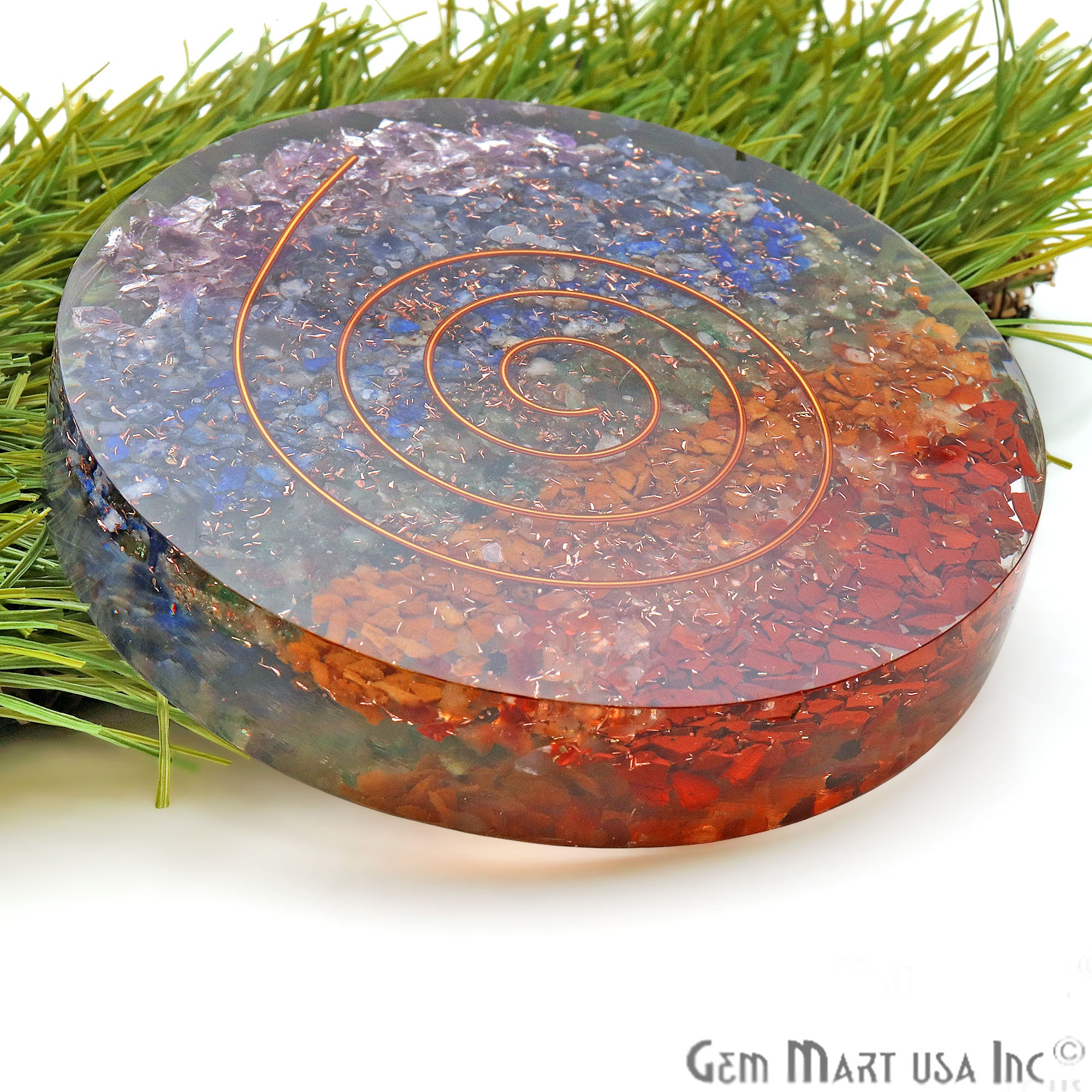 Healing Stone, Seven Chakra Meditation Stone, Home Decor 80MM - GemMartUSA