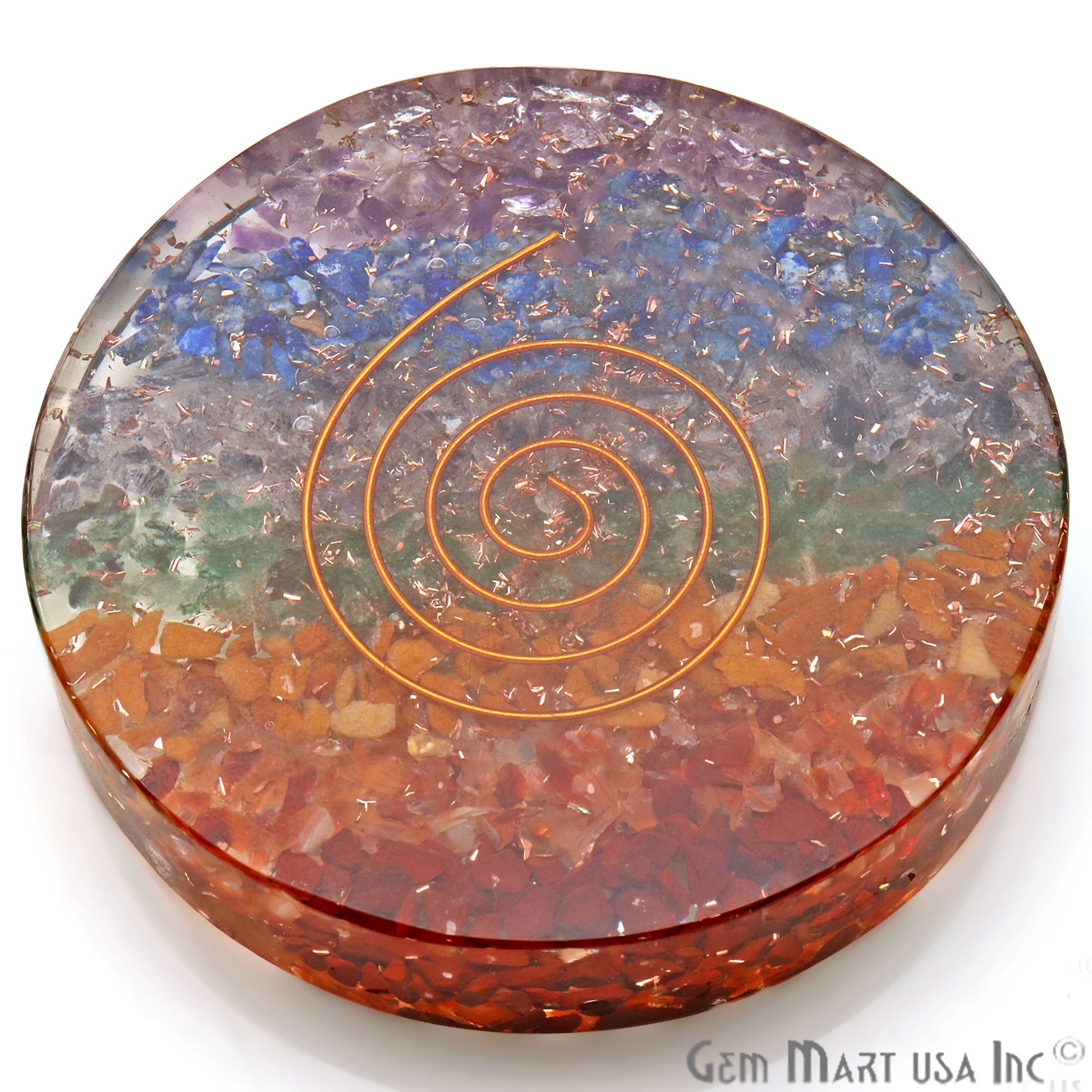 Healing Stone, Seven Chakra Meditation Stone, Home Decor 80MM - GemMartUSA