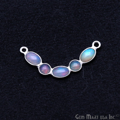 DIY Opal October Birthstone 28x5mm Chandelier Finding Component (Pick Plating) (13090) - GemMartUSA