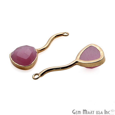 DIY Gemstone 29X11MM Long Dangle Drop Chandelier Earring Connector 1 Pair (Pick Stone) - GemMartUSA