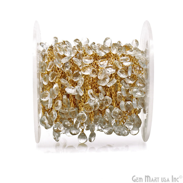 Crystal Heart 5mm Gold...