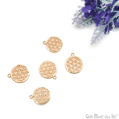 Gold Flower Findings, Filigree Flower Findings, Findings, Jewelry Findings,