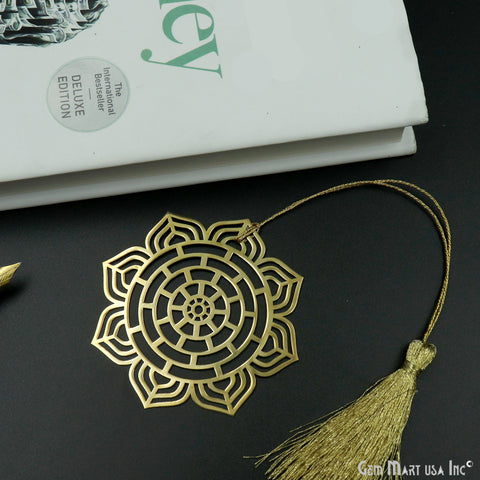 Metal Dream Catcher Bookmark With Tassel. Gold Bookmark, Reader Gift, Handmade Bookmark, Page Marker, Aesthetic Gift. 72mm