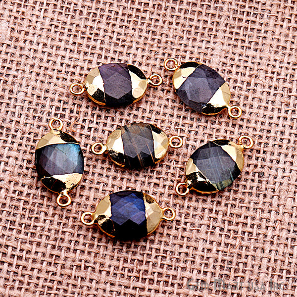 Labradorite 12x16mm Oval Gold...