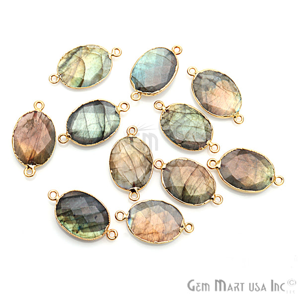 Labradorite 15x20mm Oval Gold...