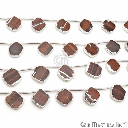 Red Tiger Eye Free Form 15x18mm Crafting Beads Gemstone Strands 9INCH - GemMartUSA