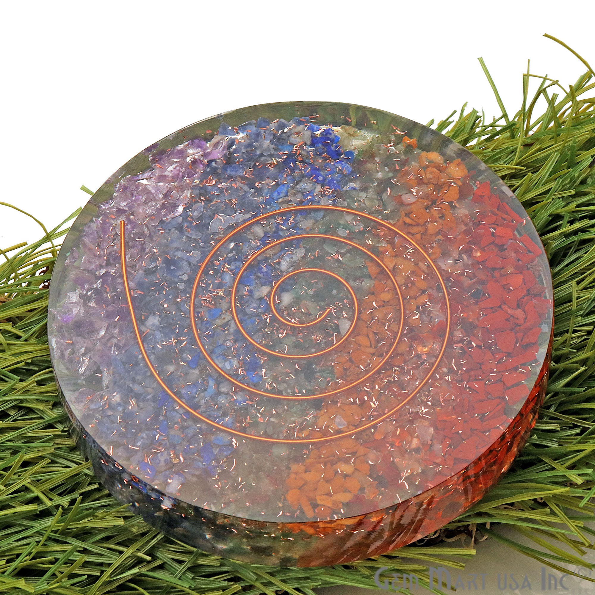Healing Stone, Seven Chakra Meditation Stone, Home Decor 80MM - GemMartUSA
