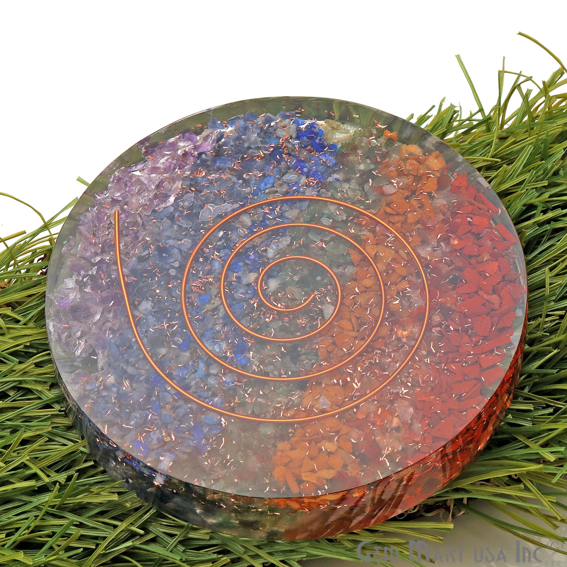 Healing Stone, Seven Chakra Meditation Stone, Home Decor 80MM - GemMartUSA