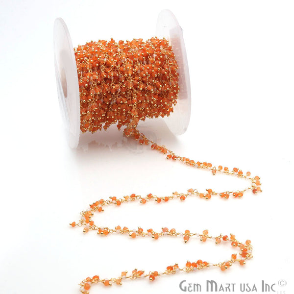 Carnelian & Crystal Gold...