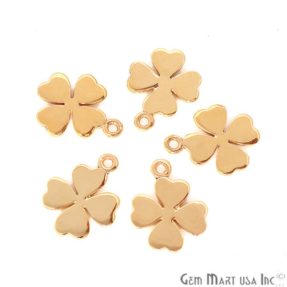 Flower Shape Gold Plated 15x12mm Finding Charm Connector - GemMartUSA