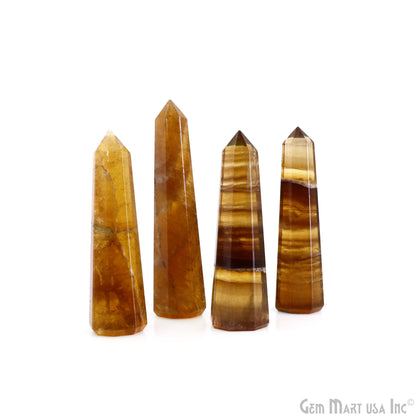 Golden Jasper Gemstone Jumbo Tower Crystal Tower Obelisk Healing Meditation Gemstones 2-3 Inch