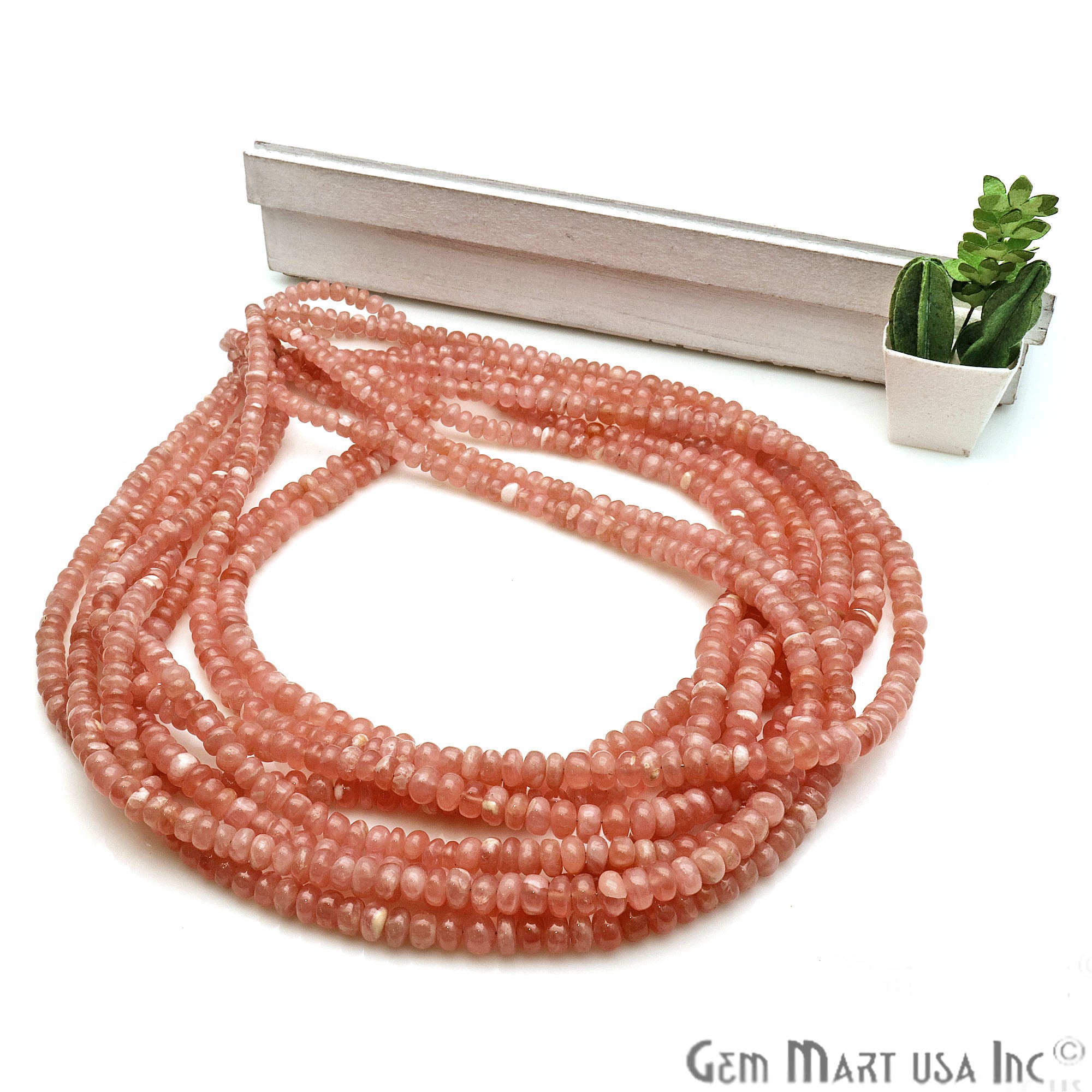 Sunstone Round 5mm Crafting Beads Gemstone Strands 16INCH - GemMartUSA