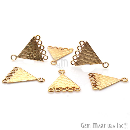 Pyramid Charm Gold Plated Finding Jewelry Charm - GemMartUSA