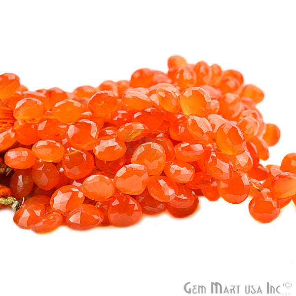 Carnelian Rondelle Beads, 8...