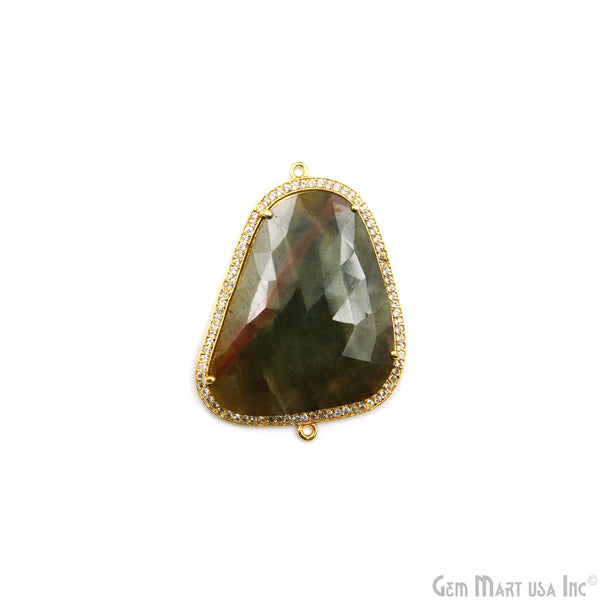Sapphire & Pave Cubic...
