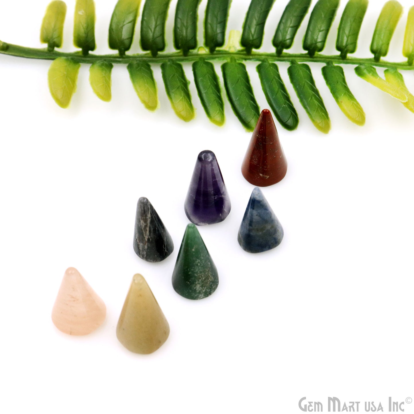 7pc Lot Cone Shape Healing Gemstone Metaphysical Reiki Crystal