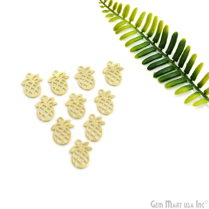 Pineapple Shape Metal 20x14.5mm Filigree Finding Charm Connector