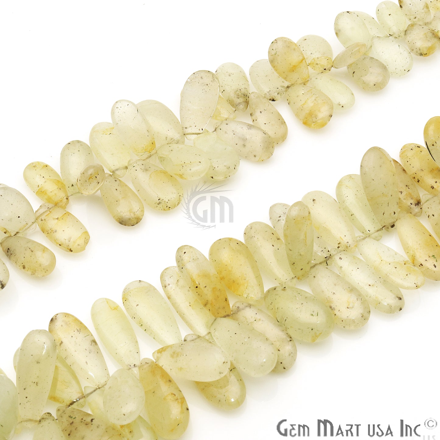 Calcite Pears 28x10mm Crafting Beads Gemstone Briolette Strands 8 Inch - GemMartUSA