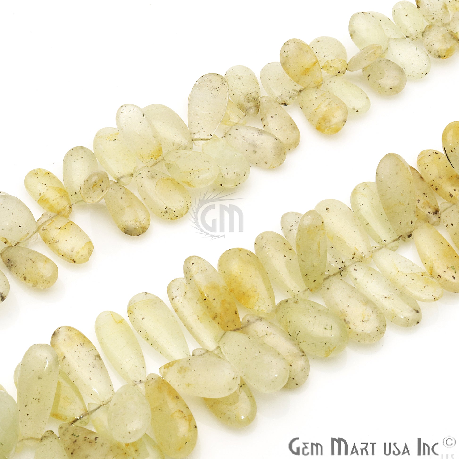 Calcite Pears 28x10mm Crafting Beads Gemstone Briolette Strands 8 Inch - GemMartUSA