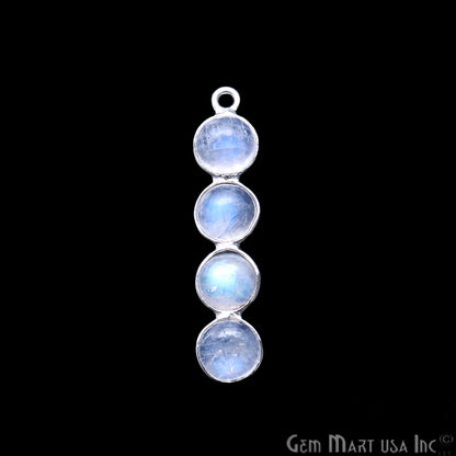 DIY Rainbow Moonstone 31x7mm Chandelier Finding Component (Pick Your Plating) - GemMartUSA