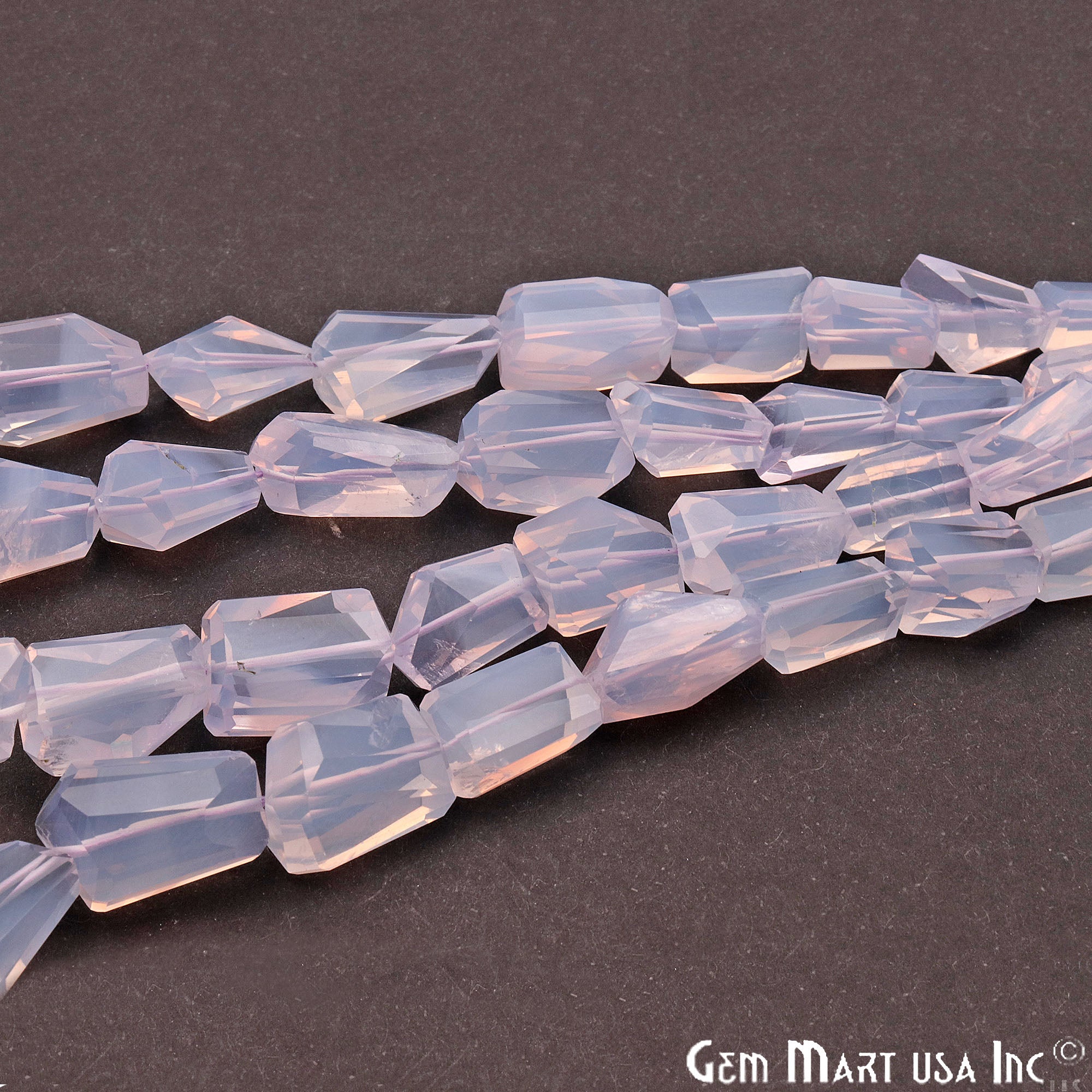 Lavender Quartz Free Form 18x11mm Crafting Beads Gemstone Strands 16INCH - GemMartUSA