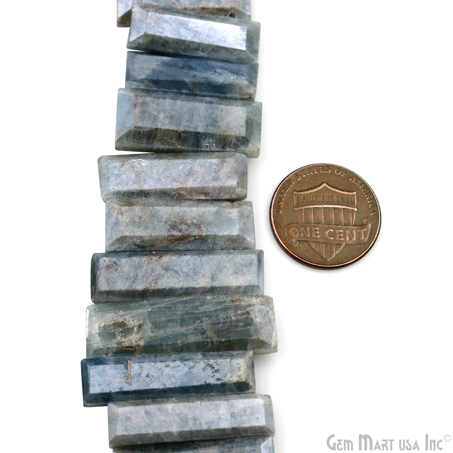 Mistique Labradorite Rectangle Beads, 9 Inch Gemstone Strands, Drilled Strung Briolette Beads, Rectangle Shape, 28x10mm