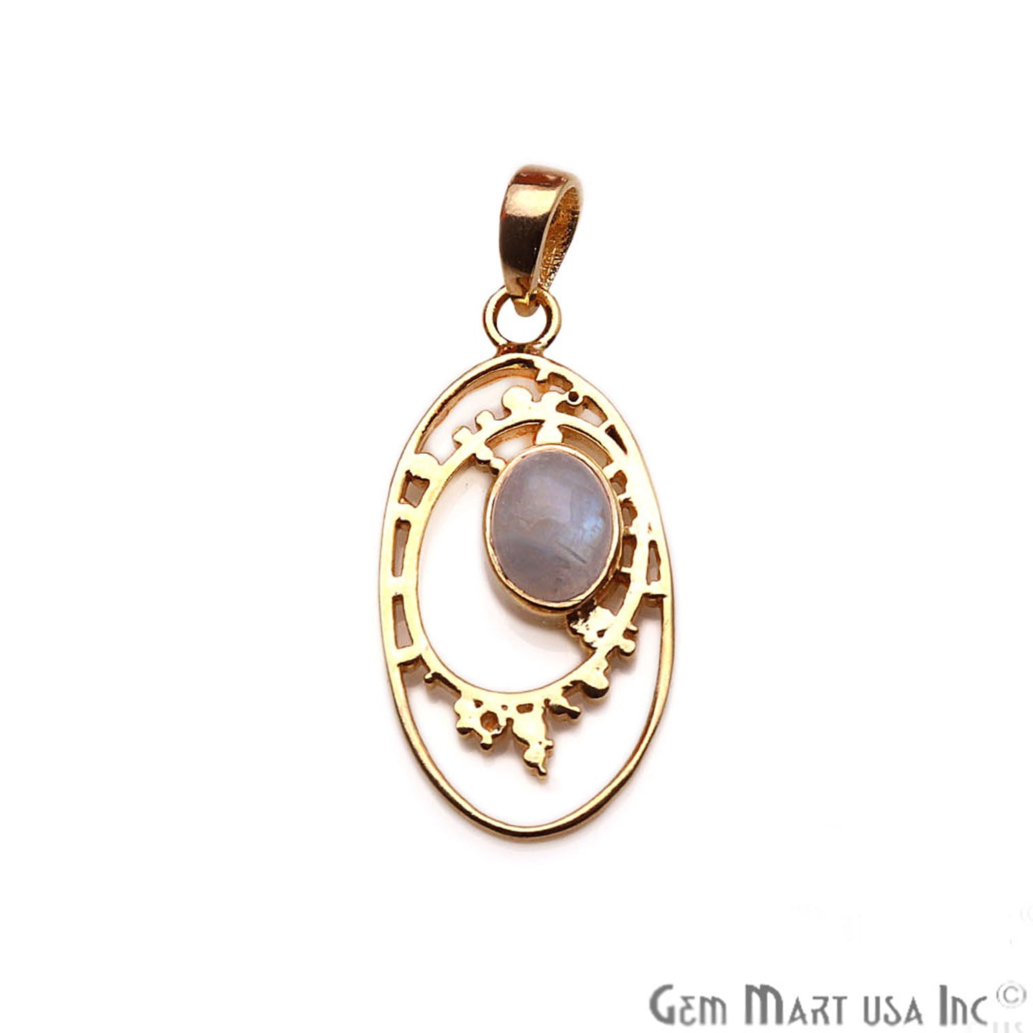 DIY Gold Plated Gemstone Necklaces Pendant for Women (Pick Gemstone) - GemMartUSA