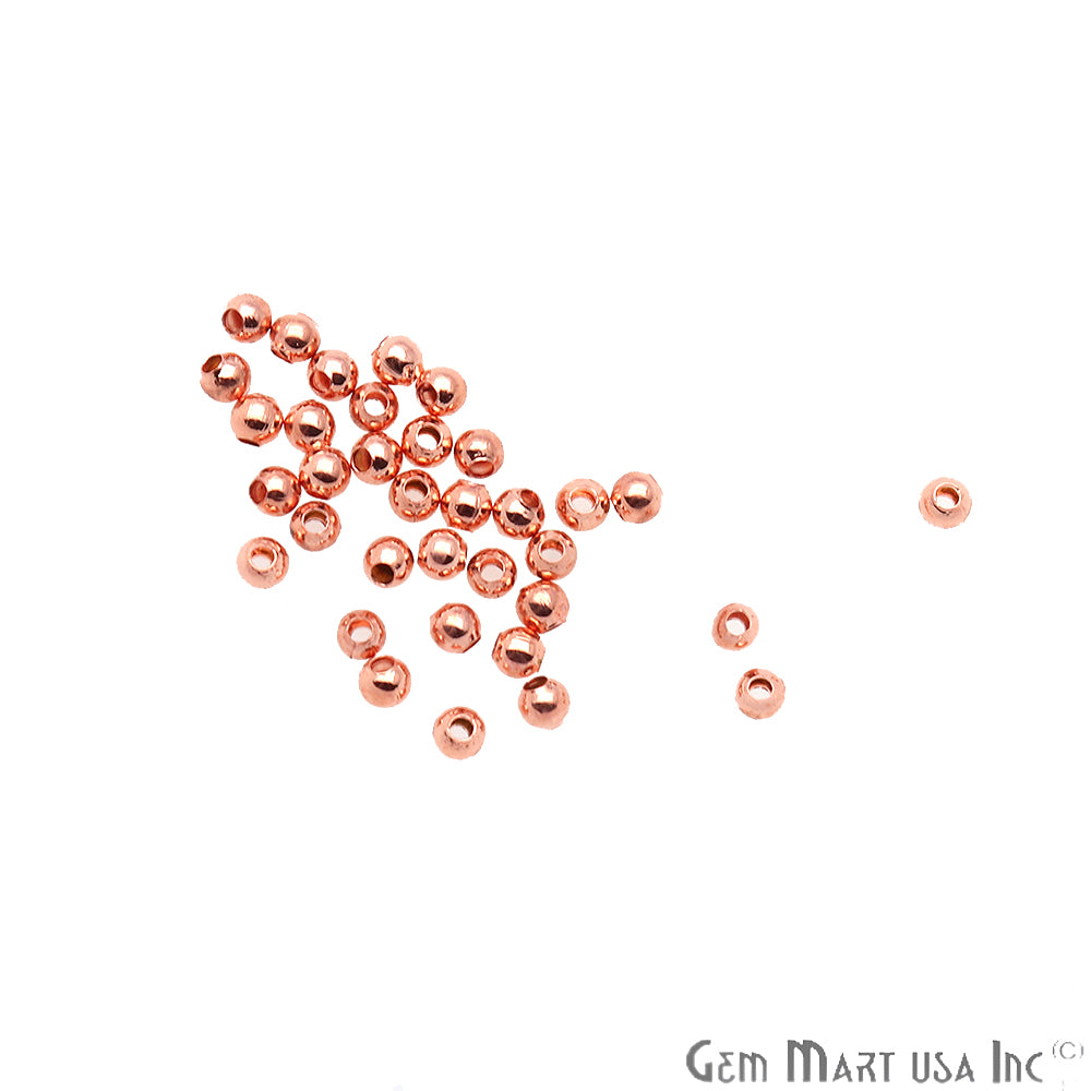 10pc Lot Bead Finding 2mm Round Ball Jewelry Making Charm (Pick Your Plating) - GemMartUSA