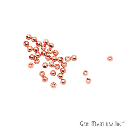 10pc Lot Bead Finding 2mm Round Ball Jewelry Making Charm (Pick Your Plating) - GemMartUSA