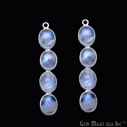 DIY Rainbow Moonstone 43x8mm Single Bail Chandelier Finding Component (Pick Your Metal) - GemMartUSA