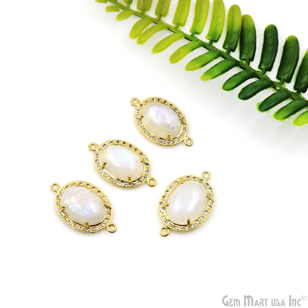 Rainbow Moonstone & Pave...