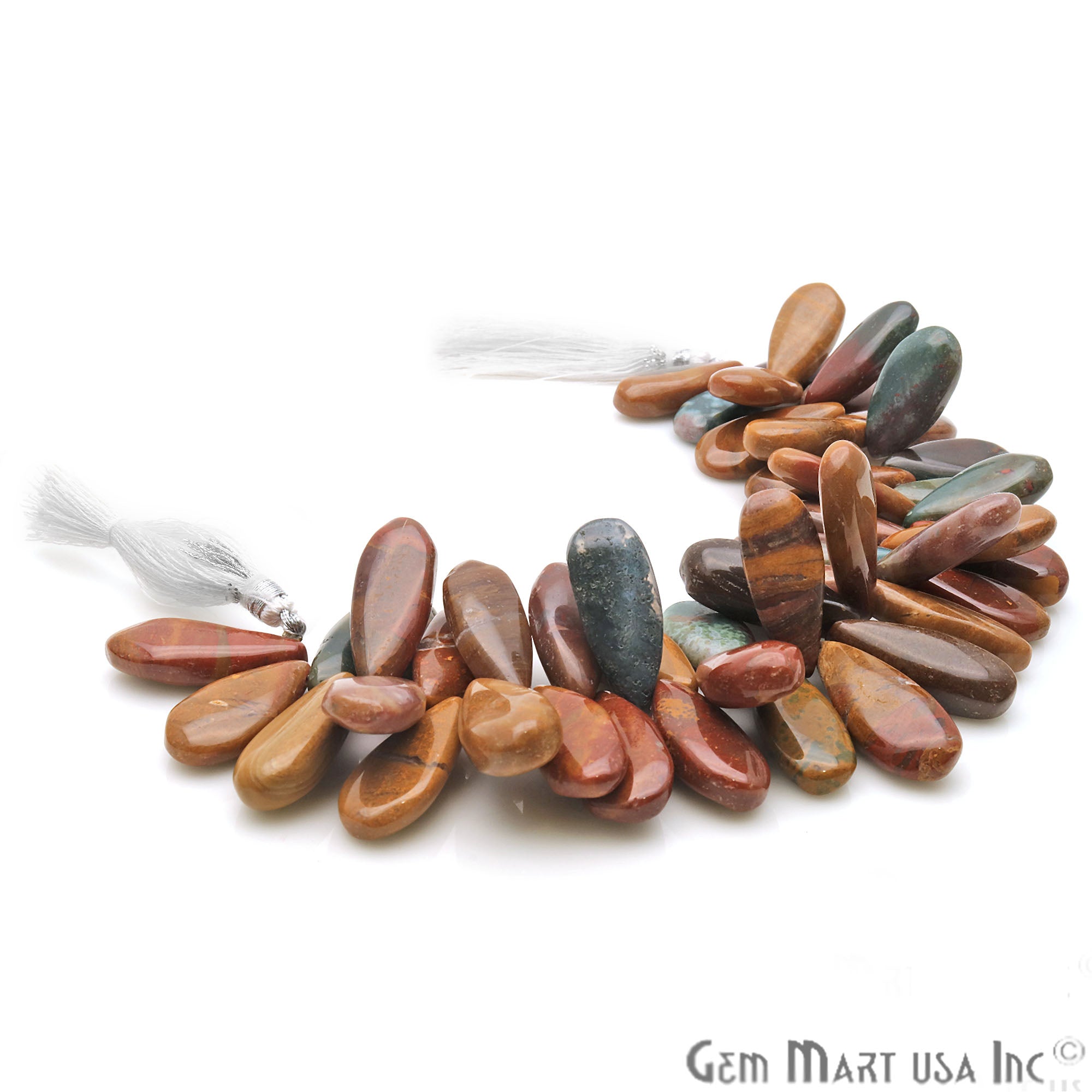 Mookaite Pears 25x11mm Crafting Beads Gemstone Strands 8INCH - GemMartUSA