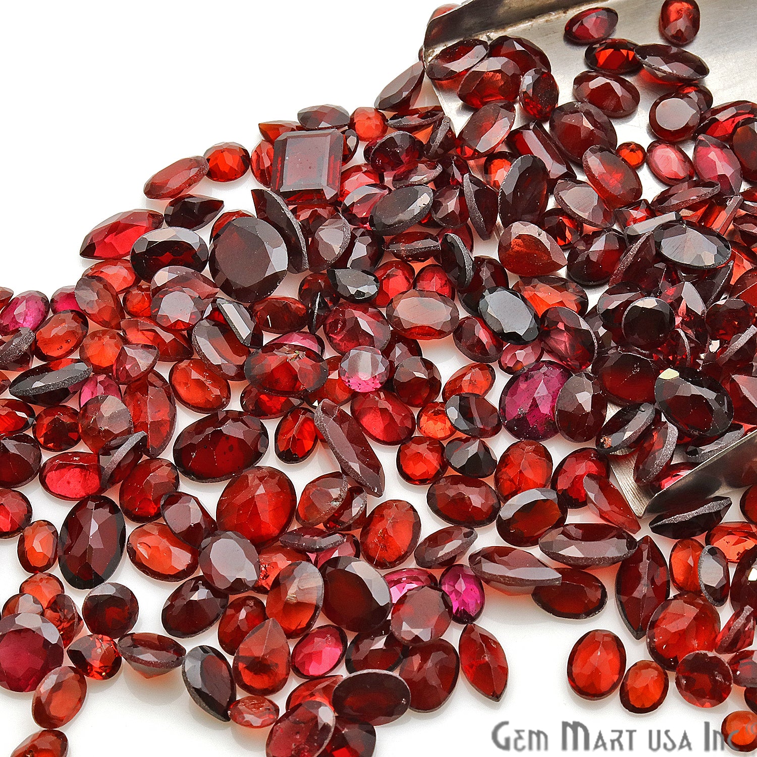 50 Carat Garnet Mix Shape A+ Grade Wholesale Loose Gemstones - GemMartUSA