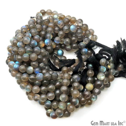 Labradorite Rondelle Beads, 13 Inch Gemstone Strands, Drilled Strung Nugget Beads, Faceted Round, 9-10mm