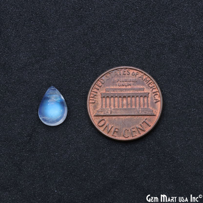 Rainbow Moonstone Cabochon 6x10mm Pears Loose Gemstone