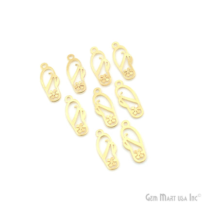 Slipper Shape Metal 23.5x9mm Finding Charm Connector