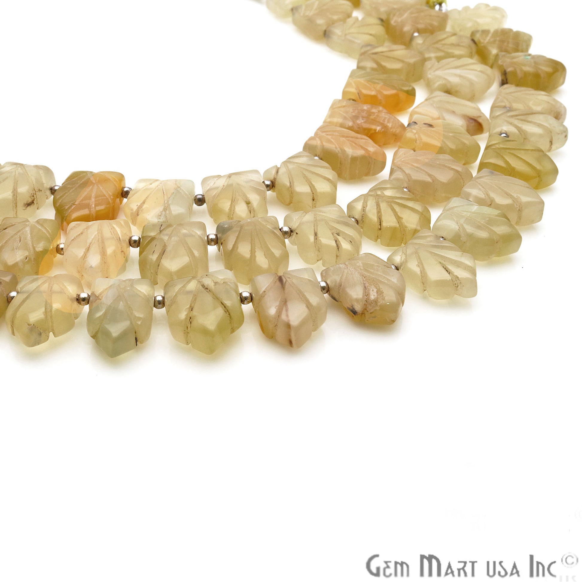 Yellow Chalcedony Pentagon 17x12mm Crafting Beads Gemstone Briolette Strands 8 INCH - GemMartUSA