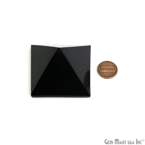 Shungite Pyramid, Crystal Pyramid, Anti Radiation, EMF Protection 50x43mm