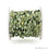 Green Rutile Tumble Beads 8x5mm Silver Plated Gemstone Rosary Chain