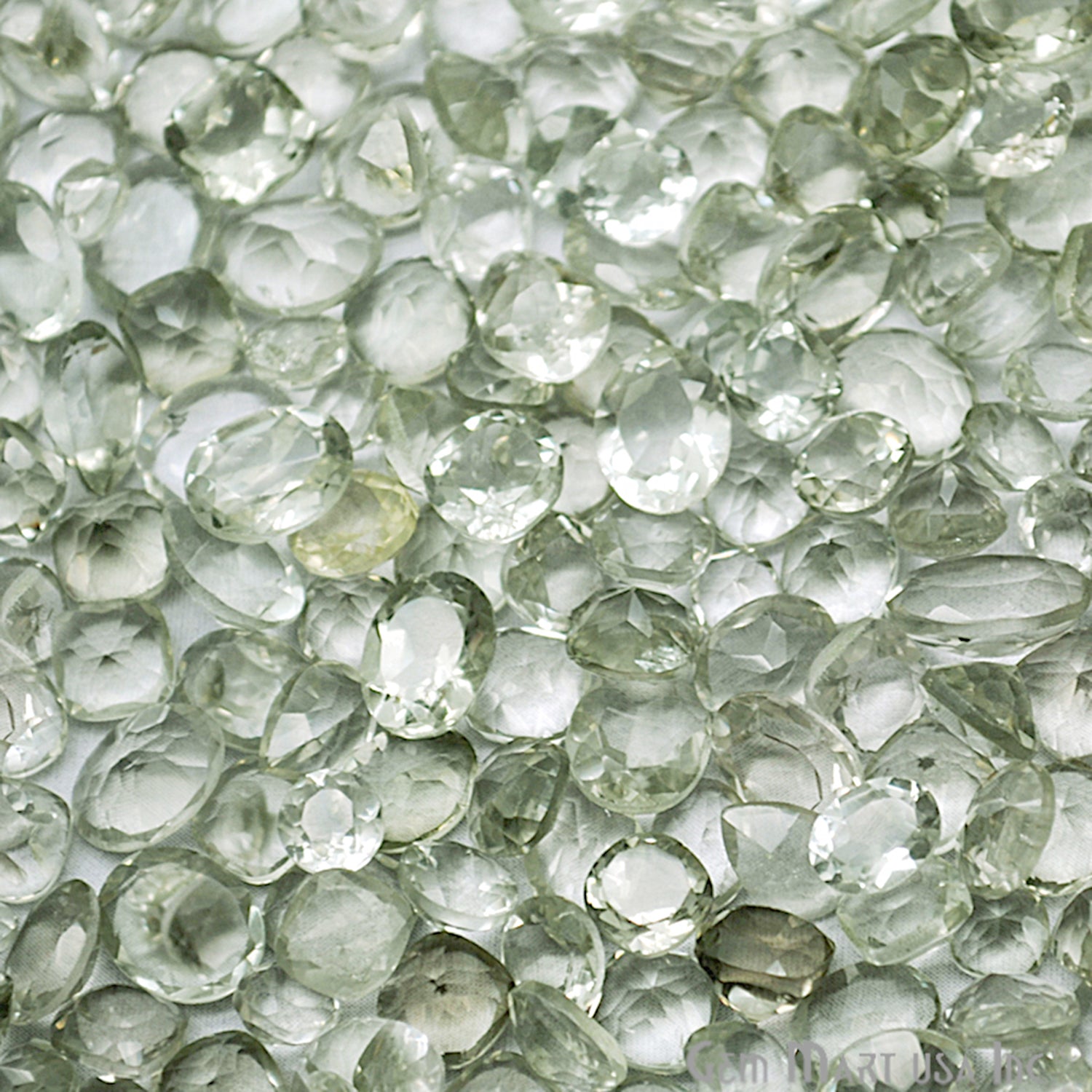 50 Carat Green Amethyst Mix Shape Wholesale Loose Gemstones - GemMartUSA
