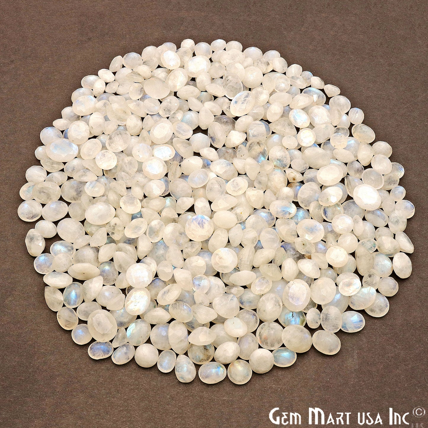 Natural Rainbow Moonstone Mix Shape Loose Gemstones,Precious Stones - GemMartUSA