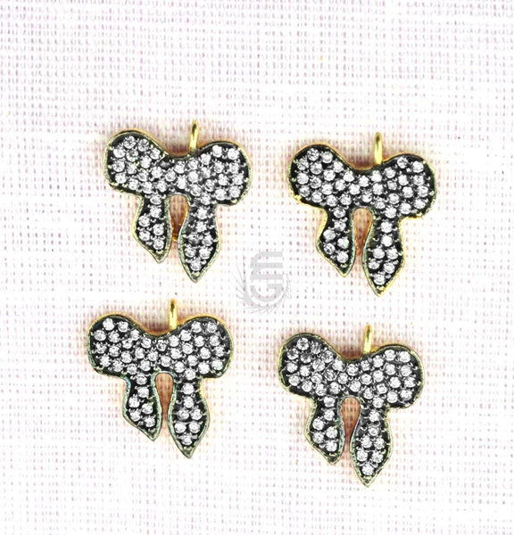 Cubic Zircon Pave 'Bow'...