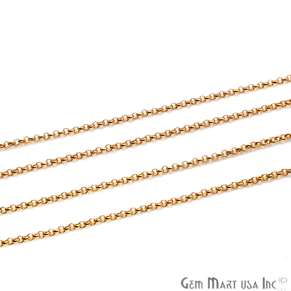 Link Finding Gold Plated Station Rosary Chain - GemMartUSA