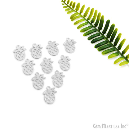 Pineapple Shape Metal 20x14.5mm Filigree Finding Charm Connector