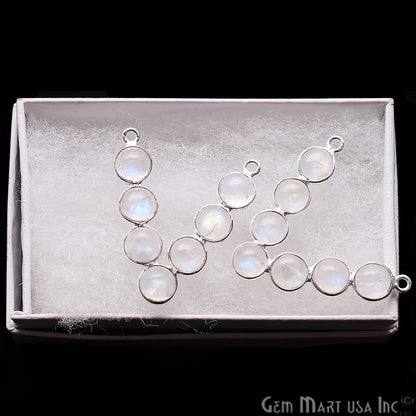 DIY Rainbow Moonstone 29x27mm Chandelier Finding Component (Pick Your Plating) - GemMartUSA