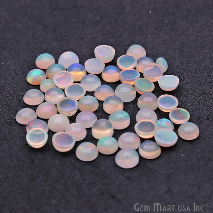 10pc Lot Natural Opal Gemstone 4mm Round Beads Cabochons Loose Precious Stones - GemMartUSA