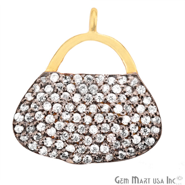 Cubic Zircon Pave 'Purse'...