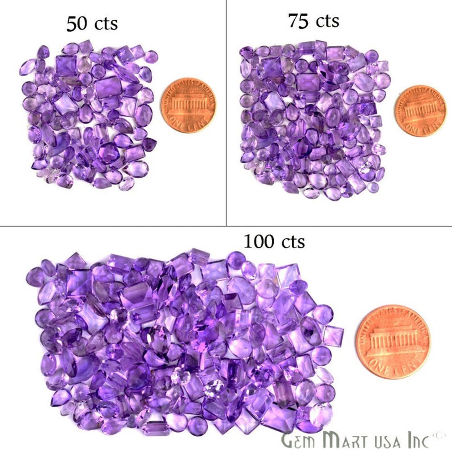 20 cts Amethyst Octagon 6x8, Loose Faceted Stone, Amethyst Mix, Amazing Cut and Quality - GemMartUSA