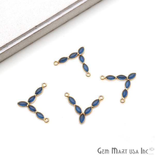 DIY Iolite 22x19mm Gold...