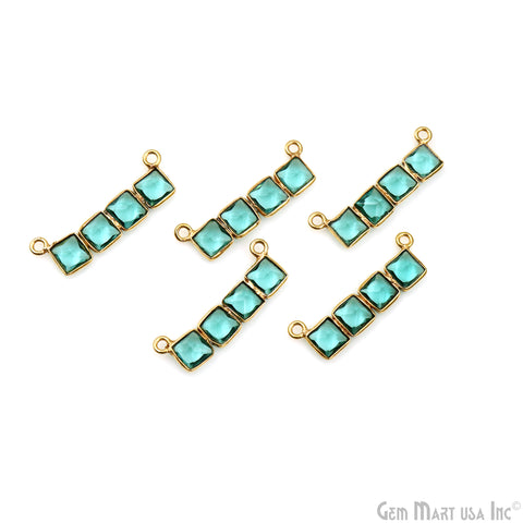 DIY Bar Gemstone 23x6mm Gold Plated Chandelier Finding Component